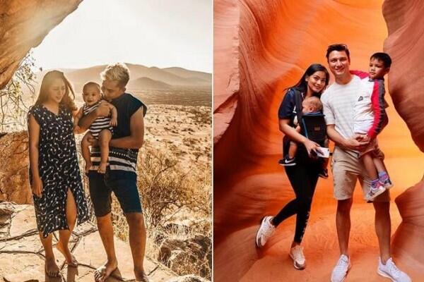 10 Gaya Liburan Artis Muda Ajak Anak Balitanya, Seru dan Telaten Abis