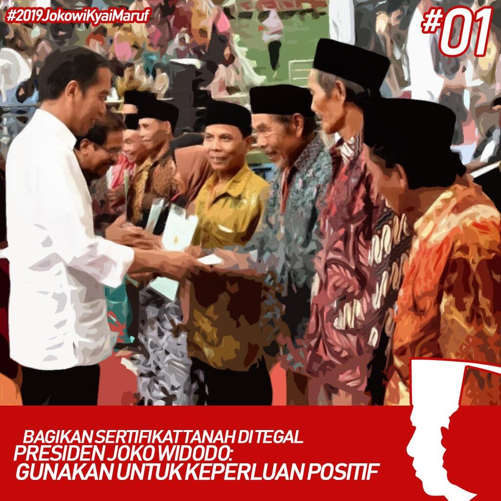 Bagikan 3000 Sertifikat, Pesan Presiden : Gunakan Sertifikat Untuk Hal Positif