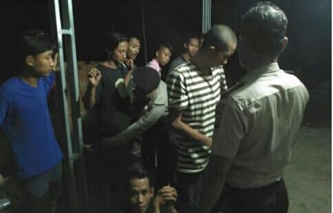 Pesta Miras, Belasan Pemuda di Amankan Polisi