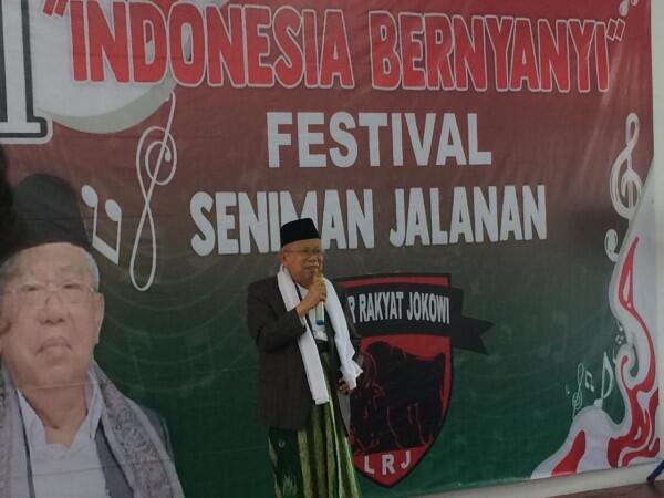 Ma'ruf Amin Optimistis Rebut Suara Warga Jakarta