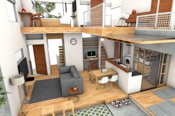Desain Hunian Terbaik dengan LB 45m Untuk Pasutri, Mirip Rumah Jepang!