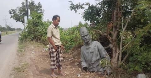 Dianggap Syirik, Patung Pahlawan Sultan Ageng di Serang, Banten Dibongkar