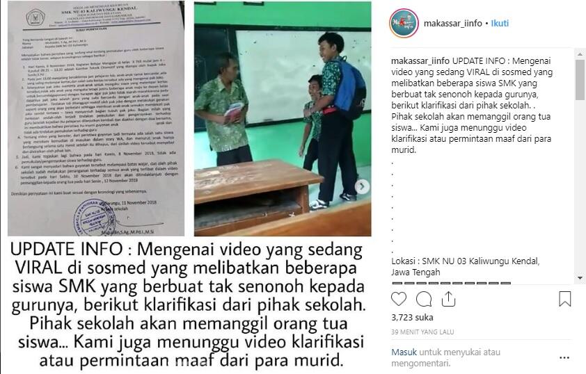 LAGI VIRAL! Guru SMK Dibully Oleh Muridnya Sendiri Hingga Dipukul dan Ditendang!