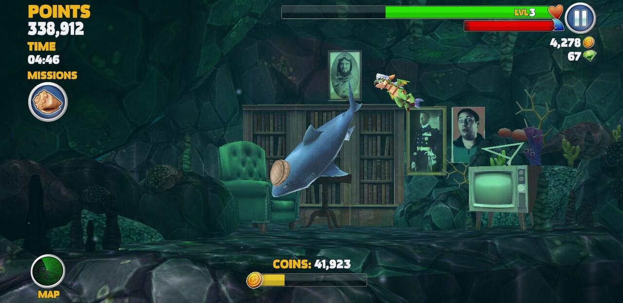Misteri foto tua game hungry shark
