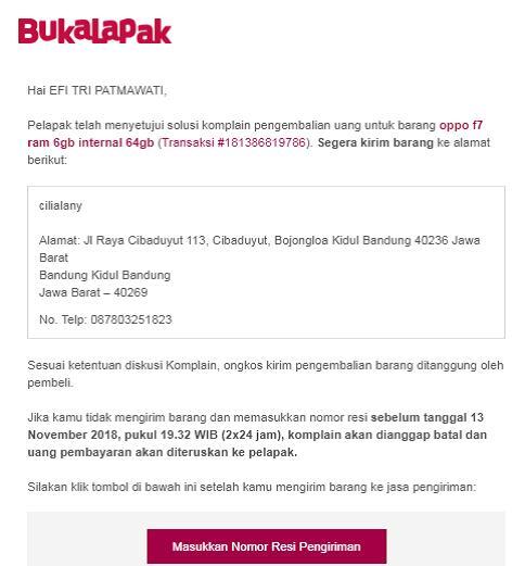 Mohon Bantuan Bukalapak