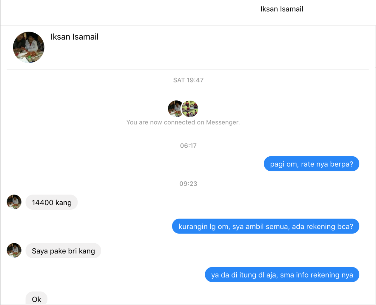 Penipuan Jual Paypal di Fb