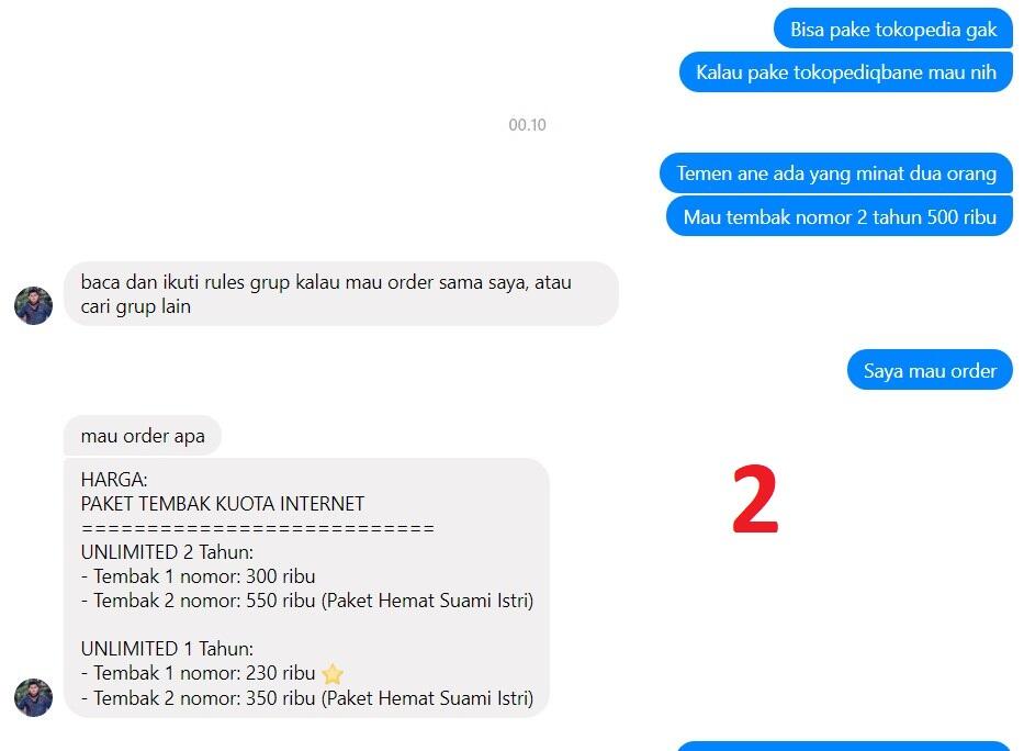 Penipuan Modus Internet dan Kuota Murah Aldo Bakara