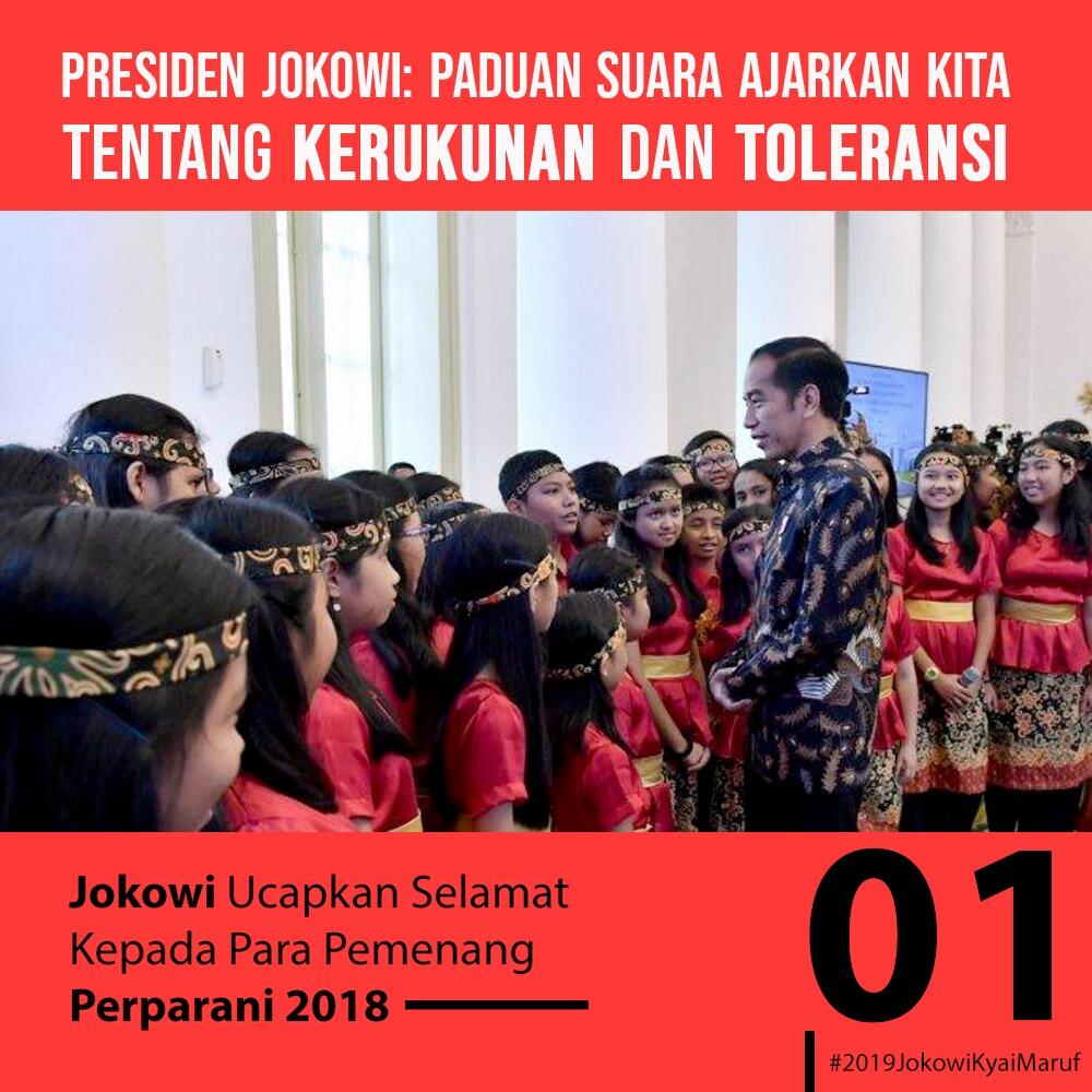 Presiden ibaratkan kehidupan berbangsa dengan harmoni paduan suara