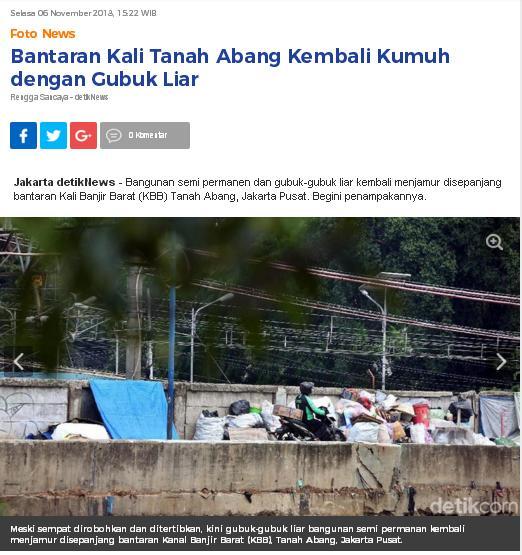 Ketua DPRD: Jokowi Tak Lagi Ajak Tamu ke Tanah Abang karena Kumuh