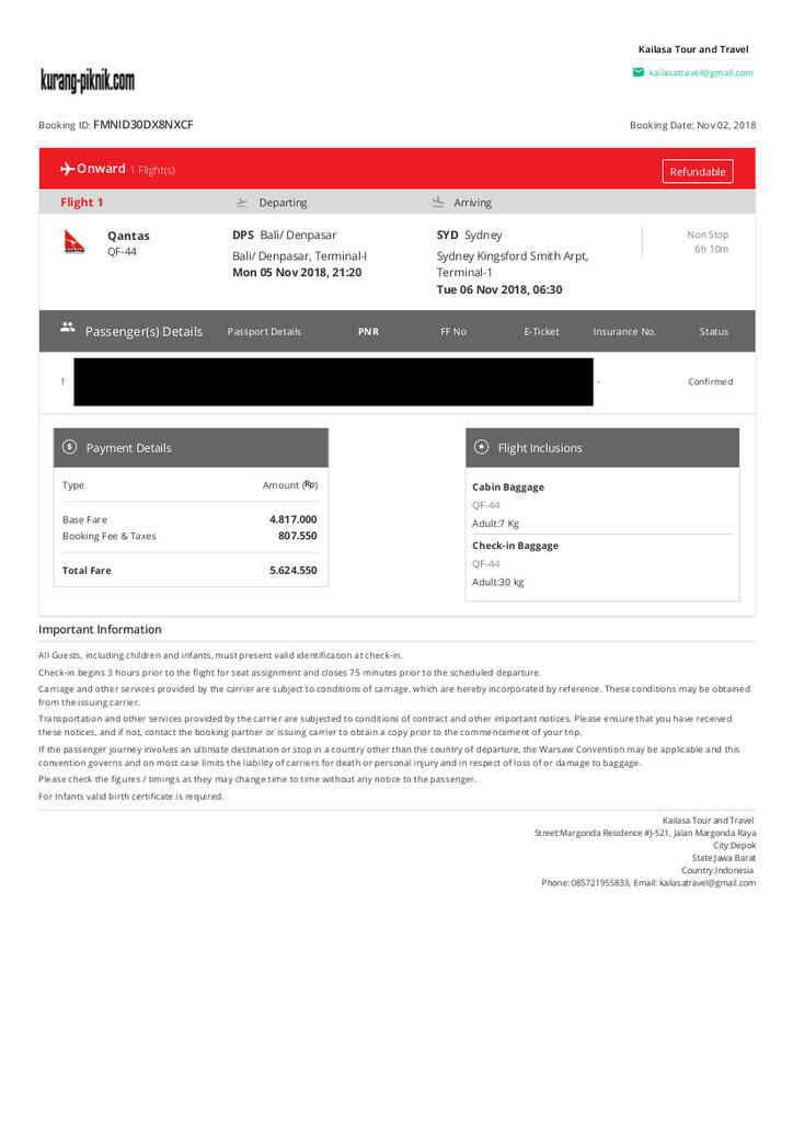PROMO QANTAS