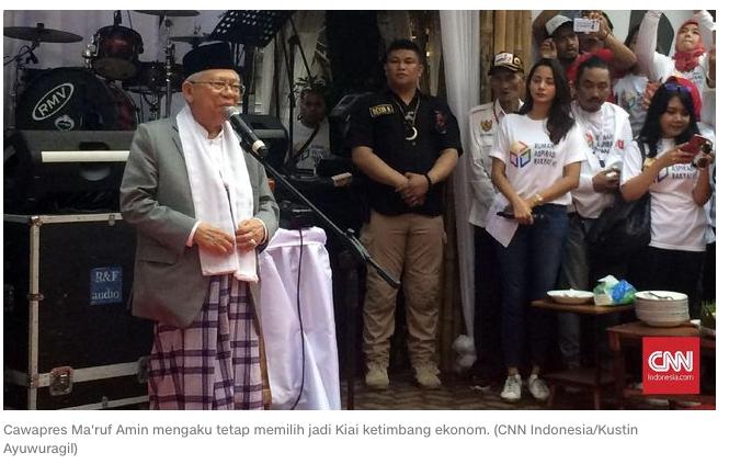 Ma'ruf Amin: Saya Sebenarnya Tidak Mau Jadi Cawapres