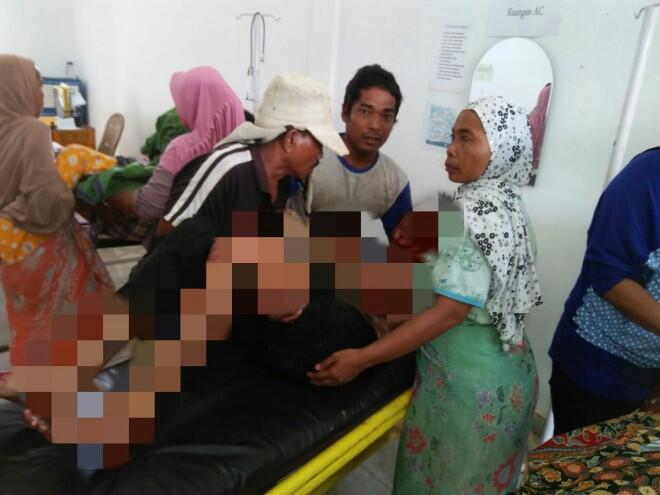 Dibacok Orang Gila, Tangan Warga Bungo Putus