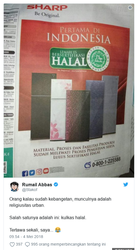 Ketika sertifikat halal diberikan untuk kulkas dan makanan kucing