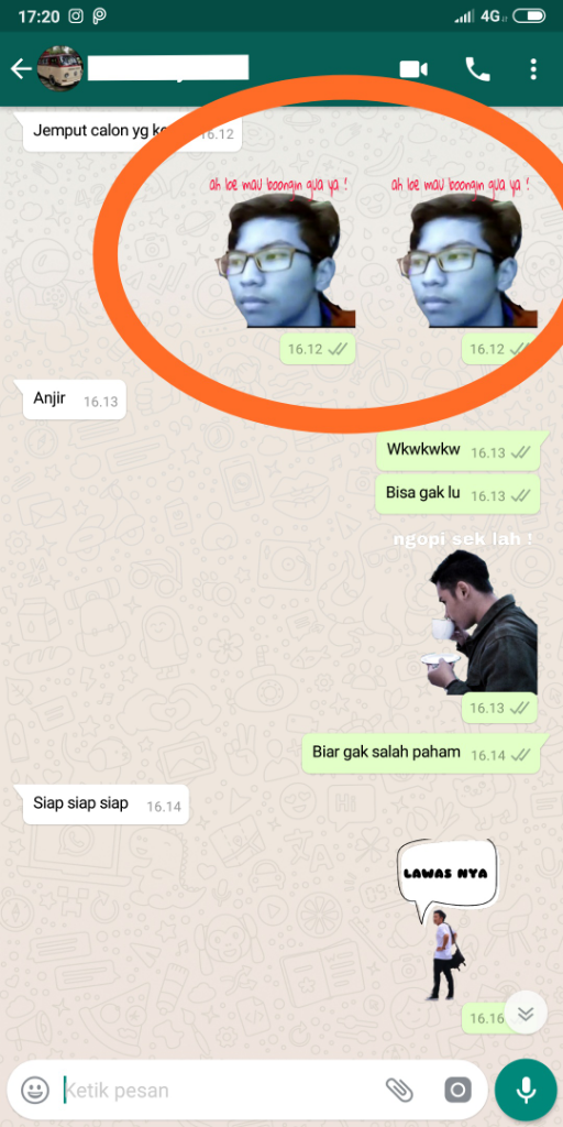 POTO PRIBADI BISA DIJADIIN STIKER DI WHATSAP GAN!! MAU TAU CARANYA? AUTO ENTER SINI 