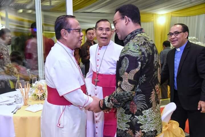 Saat Anies Hadiri Peringatan 5 Tahun Takhta Suci Paus Franciskus