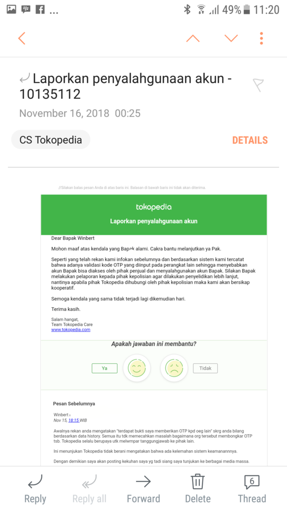 Waspada: Sistem Keamanan Tokopedia yang rapuh, uang anda akan hilang! 