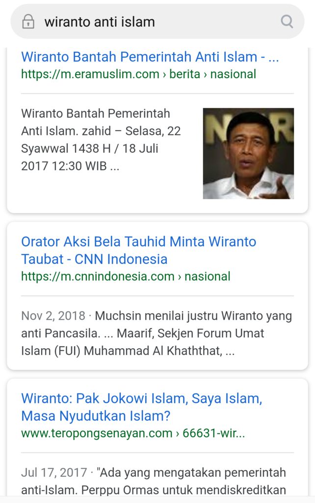 Beredar Foto Keluarga Wiranto Bercadar, Netizen: Katanya Wiranto Anti Islam