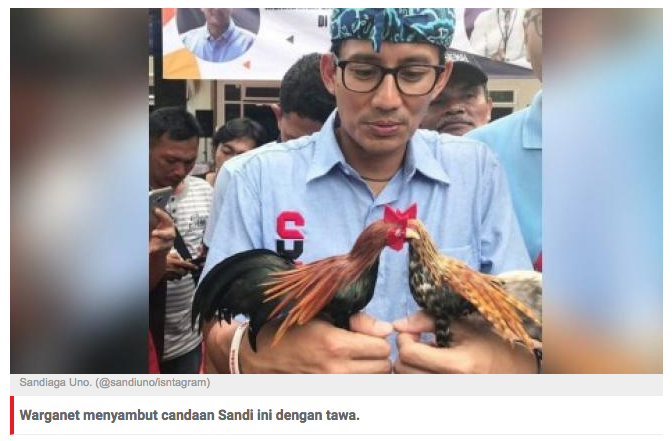 Beli Ayam-ayaman, Sandiaga Uno Kasih Nama Owo dan Owi