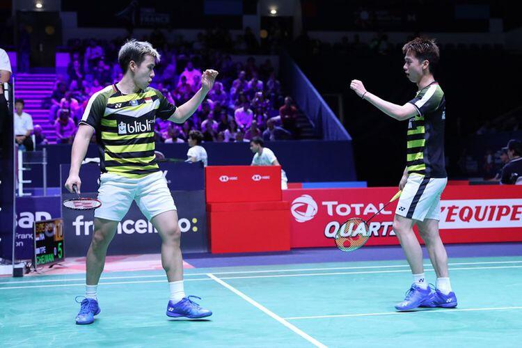 Menang Cepat atas Wakil Jepang, Marcus/Kevin Juara Hong Kong Open 2018