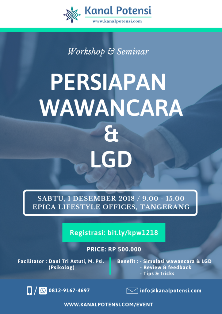 Workshop Persiapan Wawancara &amp; LGD untuk Para Pelamar Kerja