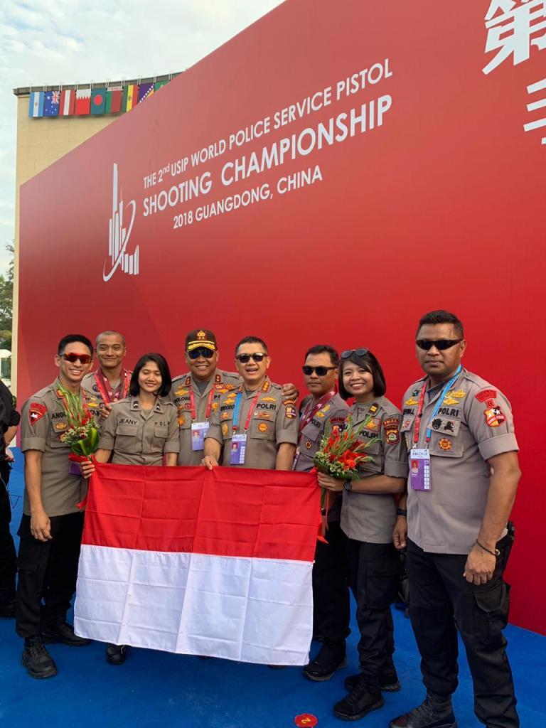 Polri Juara Tiga Menembak di Tiongkok