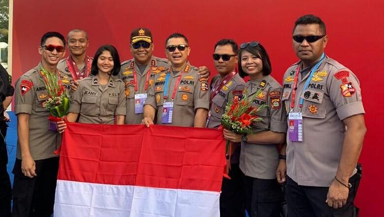 Polri Sabet Juara III Kejuaraan Menembak Pistol di China