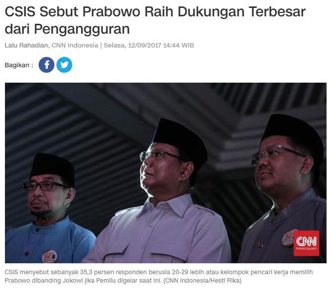 Prabowo Sedih Lulusan SMA Hanya Jadi Pengemudi Ojek