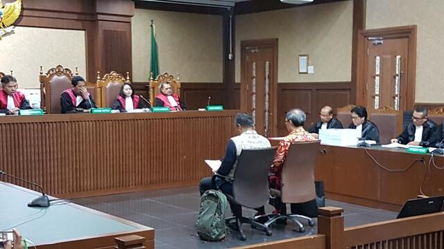 Irvanto 'Memelas' di Sidang Pleidoi