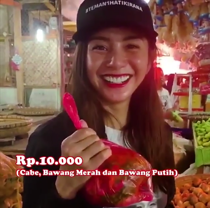 Harga Sembako 'Digoreng', Kirana Larasati Belanja Rp 50 Ribu