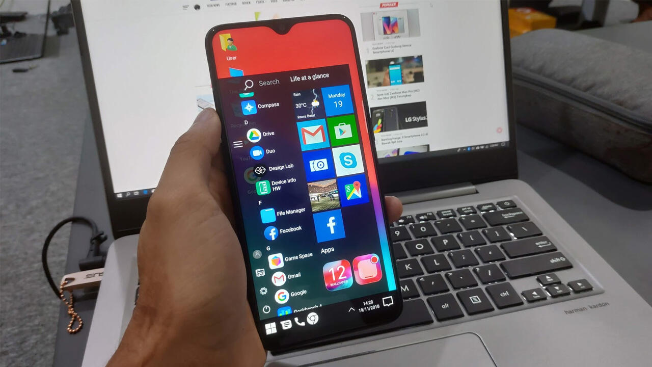 Cara Ubah Tampilan Android Agan Jadi Windows 10