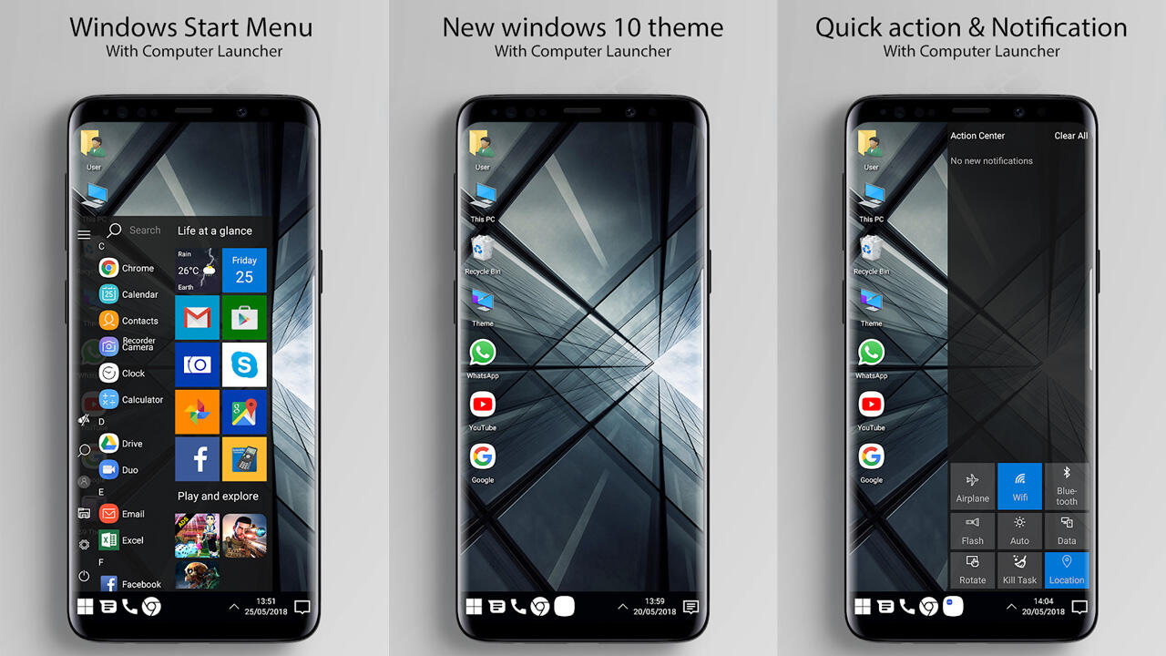 Cara Ubah Tampilan Android Agan Jadi Windows 10