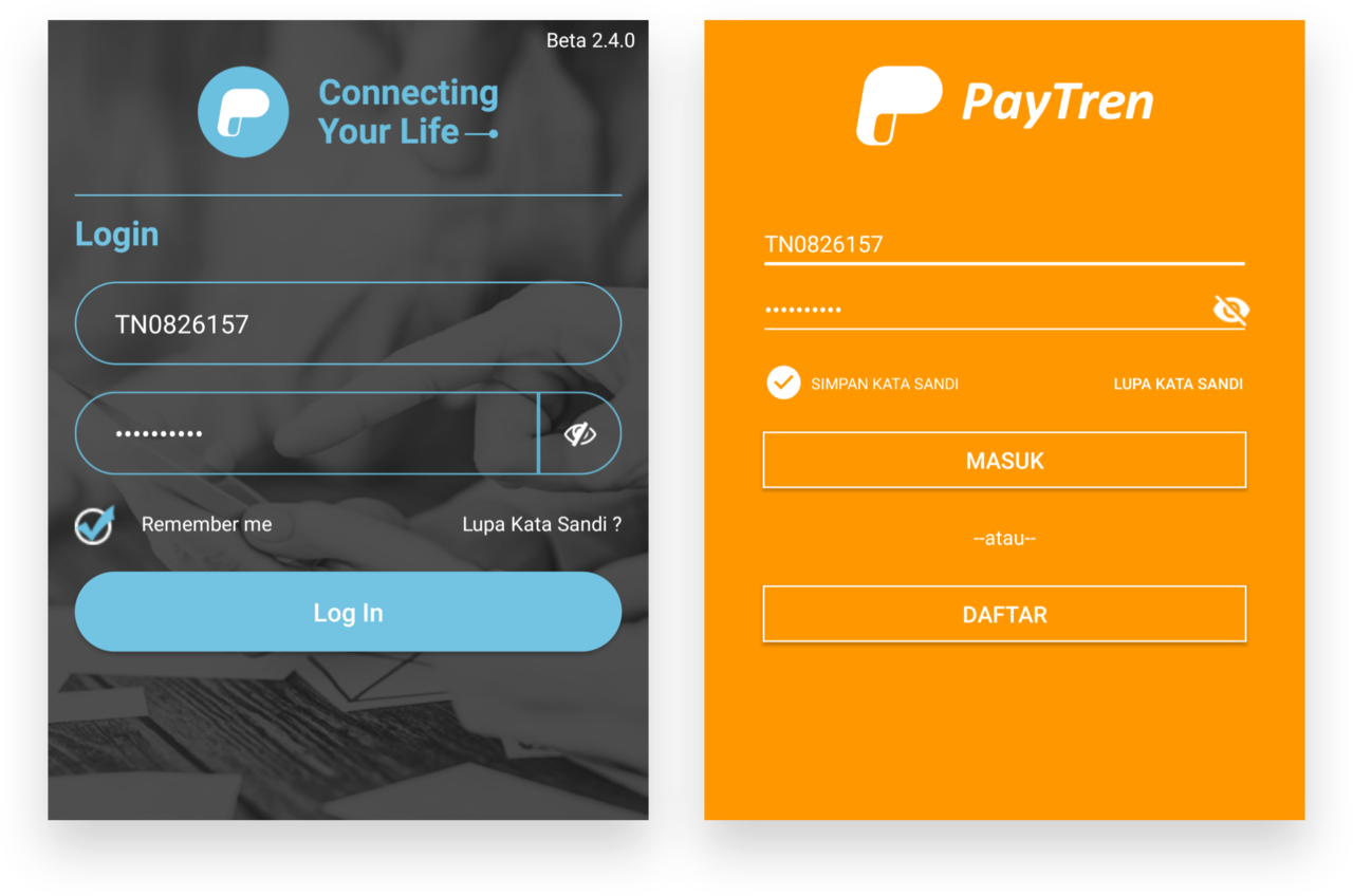 Cara daftar paytren
