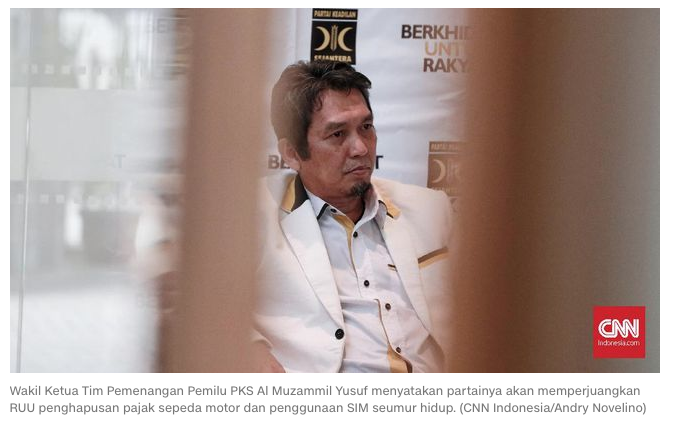 PKS Janji Perjuangkan Hapus Pajak Motor dan SIM Seumur Hidup
