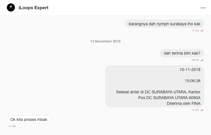 Share pengalaman ditipu oleh pelapak iLoops Expert di Bukalapak