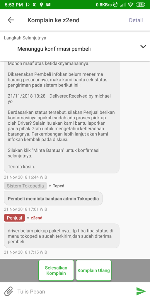 TOKOPEDIA MENGECEWAKAN PENJUAL & PEMBELI