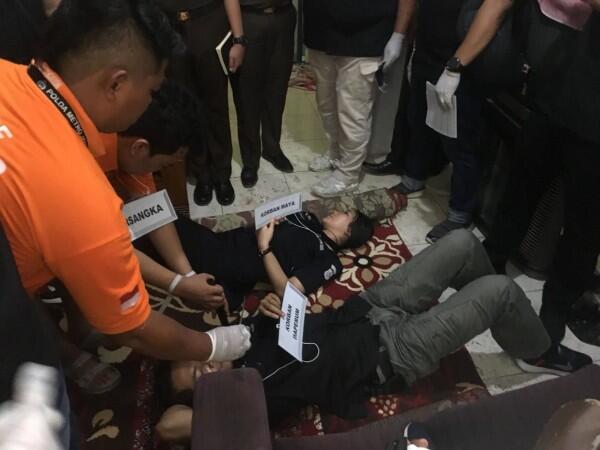 Rekonstruksi Jejak Tersangka Haris Simamora di Kaki Gunung Guntur