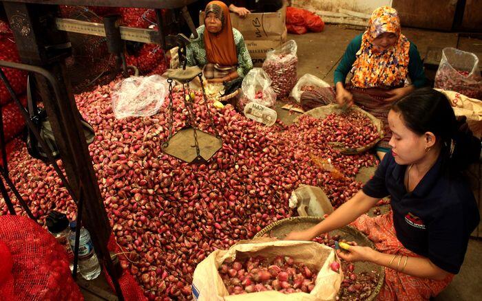 Harga pangan merangkak naik seiring musim hujan