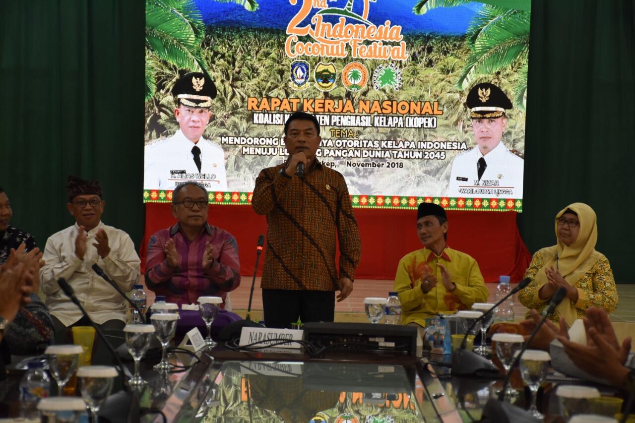 Daya Saing Kuat, Moeldoko: Wujudkan Ketahanan Kelapa Nasional