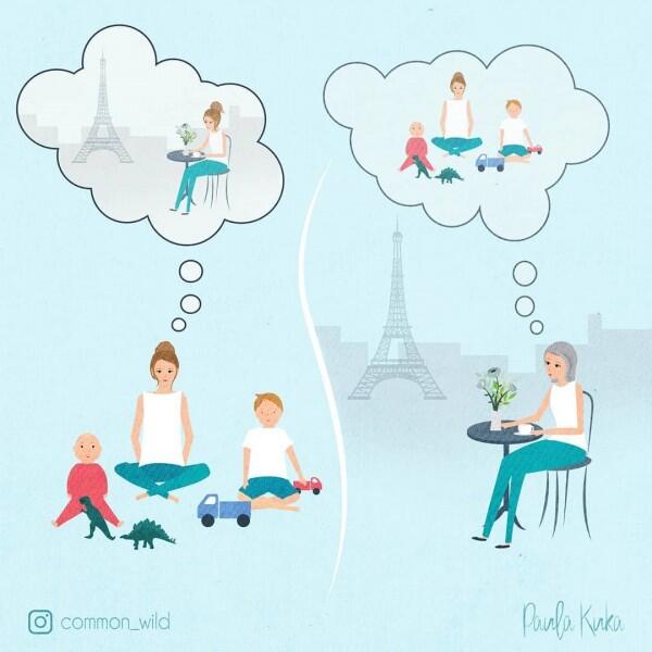 15 Ilustrasi Keseharian Bunda Ngasuh Anak yang Bikin Gregetan