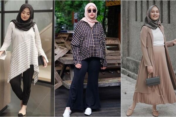 10 Inspirasi Fashion Bumil Berhijab, Referensi Tampil Fresh & Santun!