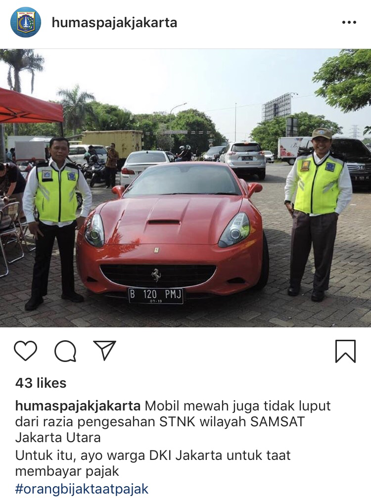 Mampu Beli Ferrari, Tapi Gak Mampu Bayar Pajak