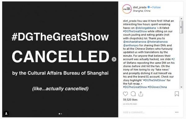 Tayangkan Iklan Rasis, Dolce & Gabbana Dikecam Masyarakat Tiongkok