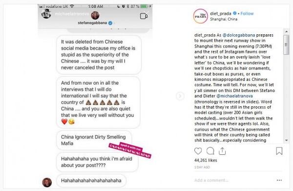 Tayangkan Iklan Rasis, Dolce & Gabbana Dikecam Masyarakat Tiongkok