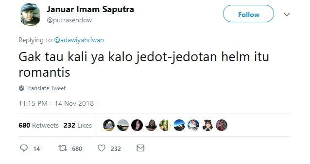 13 Tweet Lucu Buktikan Pacaran Lebih Asyik Pakai Sepeda Motor Daripada Mobil