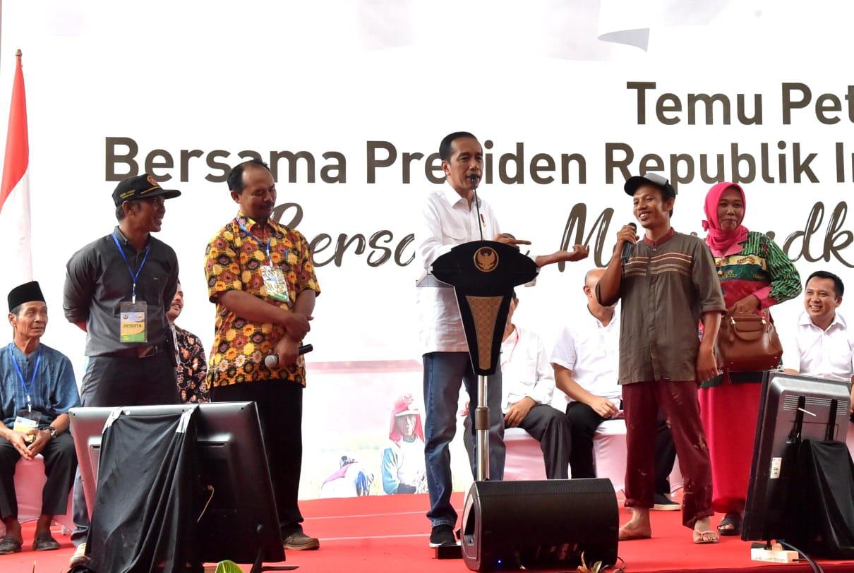 Temui Petani Lampung, Presiden Sampaikan Pentingnya Fungsi Bendungan