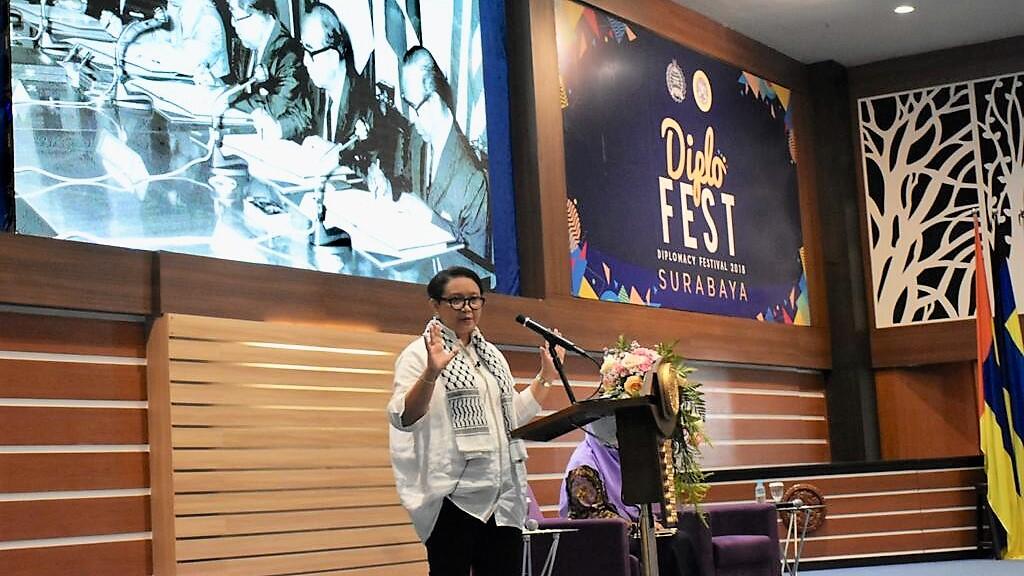 Menlu Retno: Perjuangan Palestina Harus Terus Kita Dukung