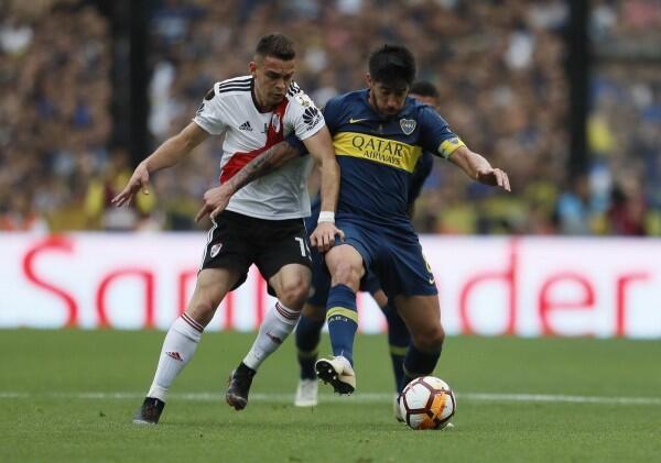 Bus Boca Junior Diteror, Laga Final Copa Libertadores Ditunda