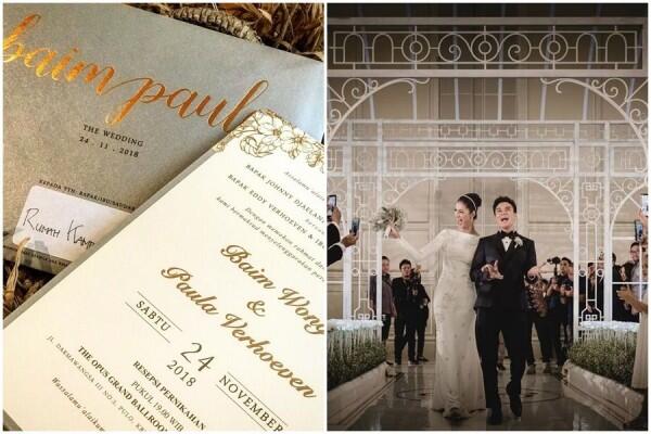 Elegan, 7 Pernak-Pernik Pernikahan Baim-Paula Bisa Jadi Referensimu