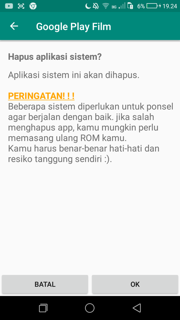 Cara Menghapus Aplikasi Bawaan Pabrik Android #ROOT Requitment