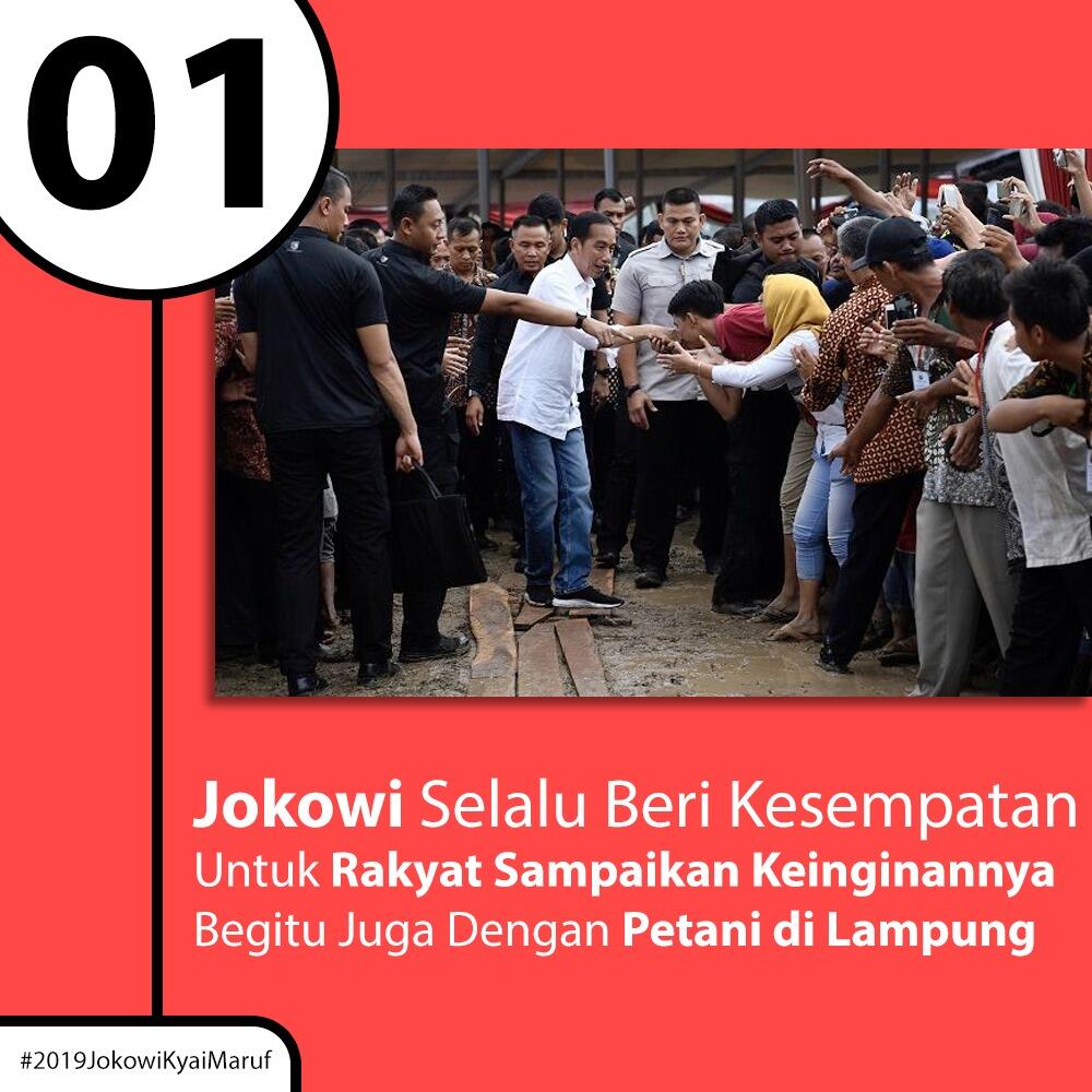 Bertemu Petani Lampung, Jokowi: Saya Ini Wong Ndeso
